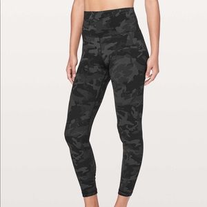 Lululemon Align Legging 4, black camo high waist 25”